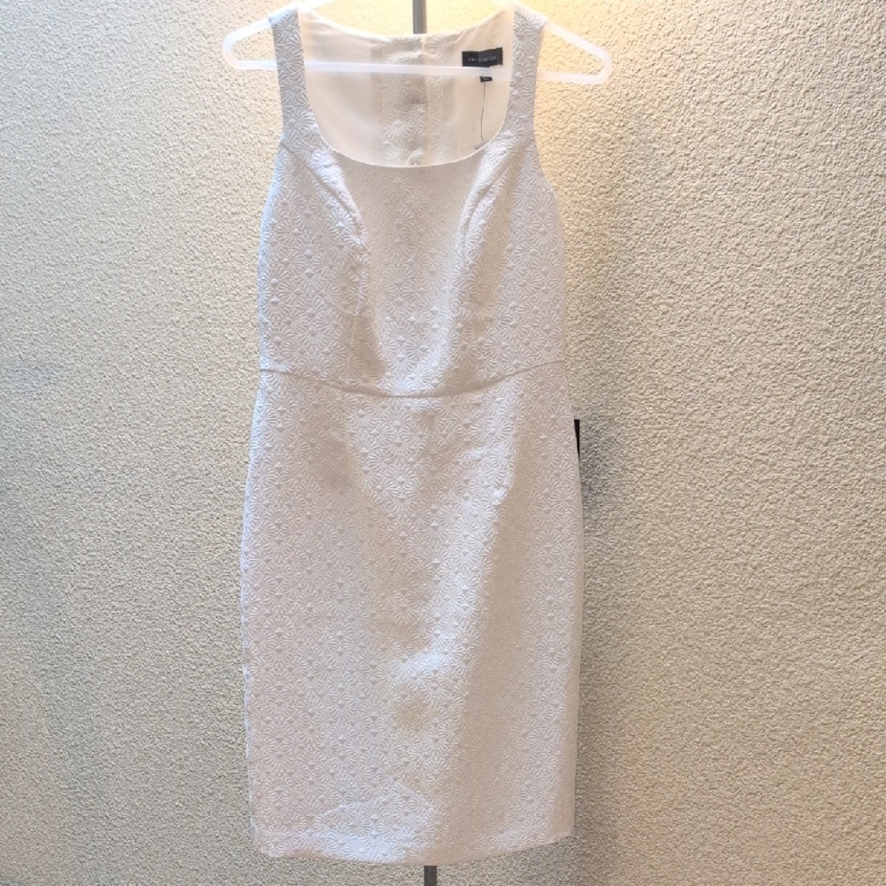 The Limited White Textured Summer Dress
